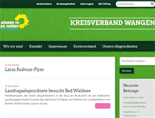 Tablet Screenshot of gruene-wangen.de